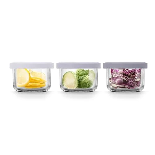 Smart Glass Baby Food Storage Containers 3 Count Recyclable
