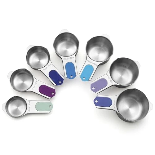 Proven Magnetic Stainless Steel Measuring Cups Set of 7 7 Count Artisan