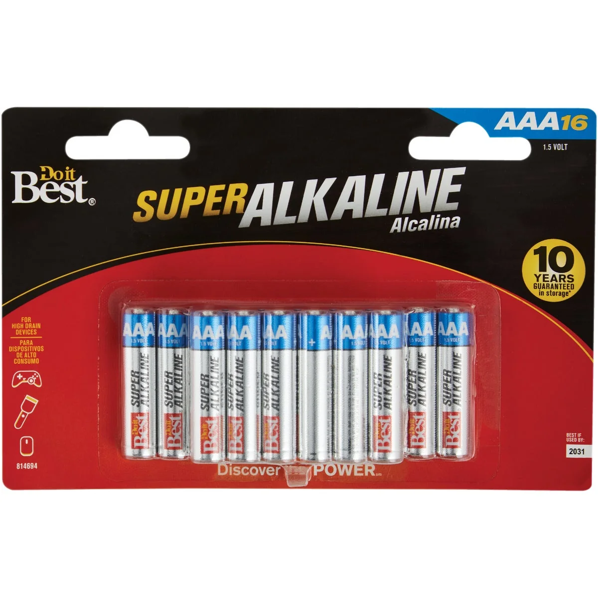 Functional Do it AAA Alkaline Battery 16-Pack Elegant