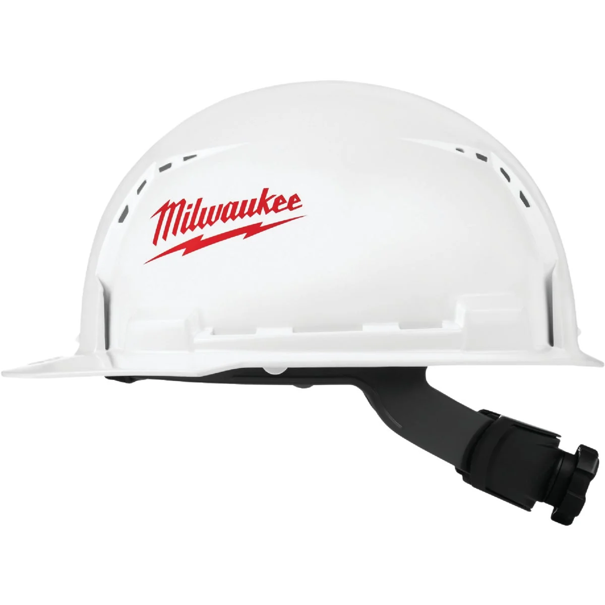 High-Quality Milwaukee White Front Brim Vented Ratcheting Type 1 Class C Hard Hat Elite