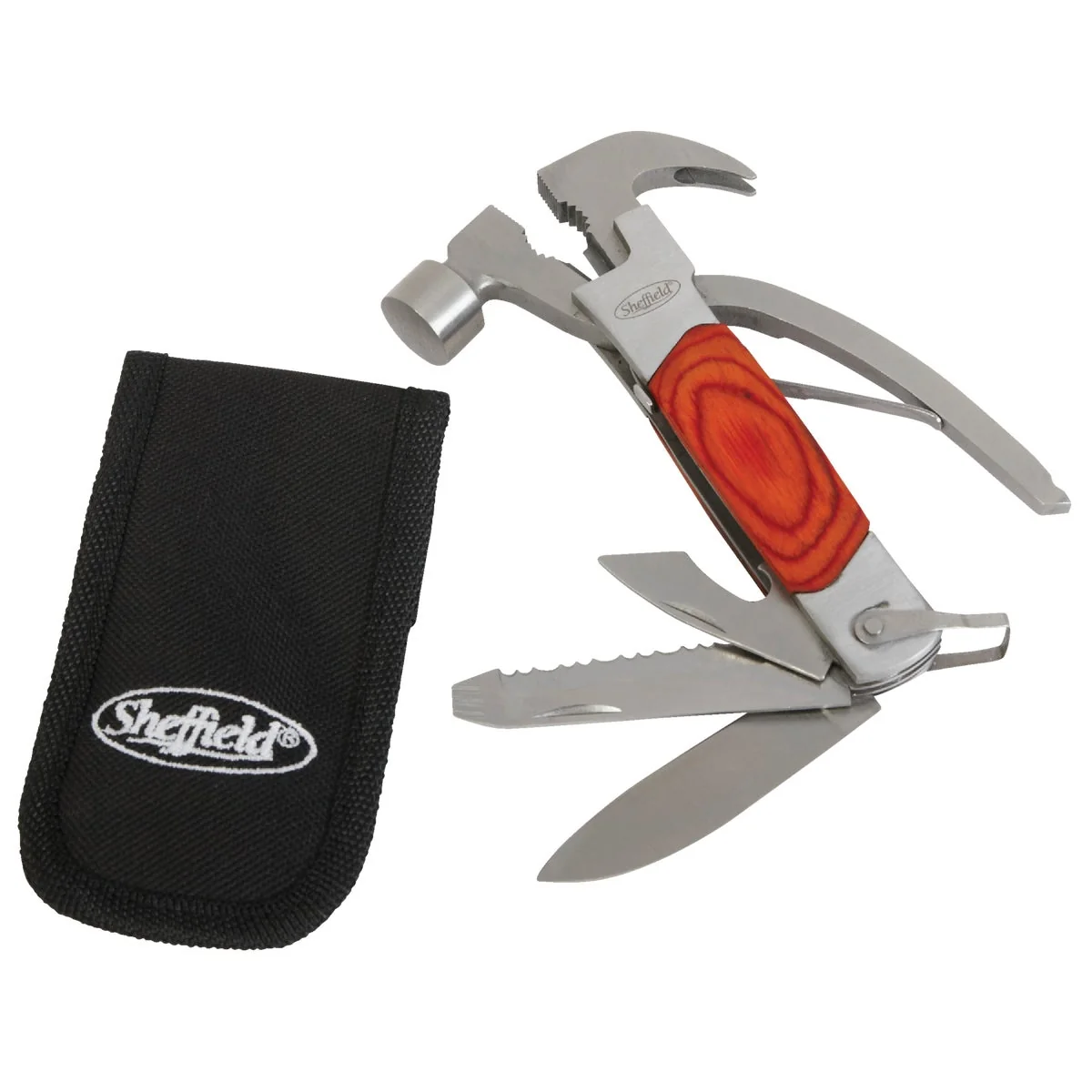 Carefully Designed Sheffield 14-In-1 Stainless Steel Wood Multi-Tool Crafted