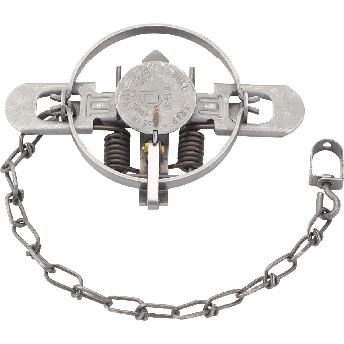 High-End Duke Traps 4.75 In. Jaw Spread Steel Coil Spring Fox Mink Nutria Raccoon Trap Prestigious