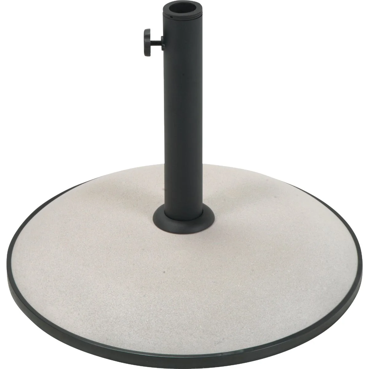 Relaxed Outdoor Expressions 17 In. Round Tan Concrete Umbrella Base Pure