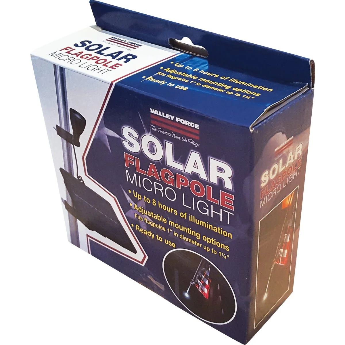 Fashionable Valley Forge dom LED Solar 8 Hr. Run Time Flag Light Minimalist