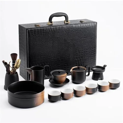 Modern Tea Sets Teaware Kung Fu Tea Set Gift Box Ceramic Teapot Tea Cup Vintage Luxury Chinese Tea Service Set Porcelain Home Items Travel Tea Set Teapot Easy-to-Use