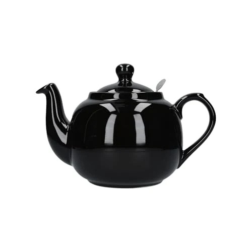 Versatile Farmhouse 4 Cup Ceramic Teapot with Removable Infuser and Lid Organic