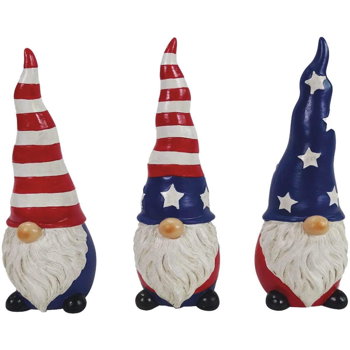 Unique Alpine 8 In. H. Polyresin Patriotic Americana Gnome Statue Innovative