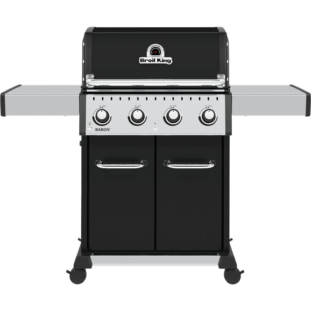 Enhanced Broil King Baron 420 Pro 4-Burner Black 40 000 BTU LP Gas Grill Authentic