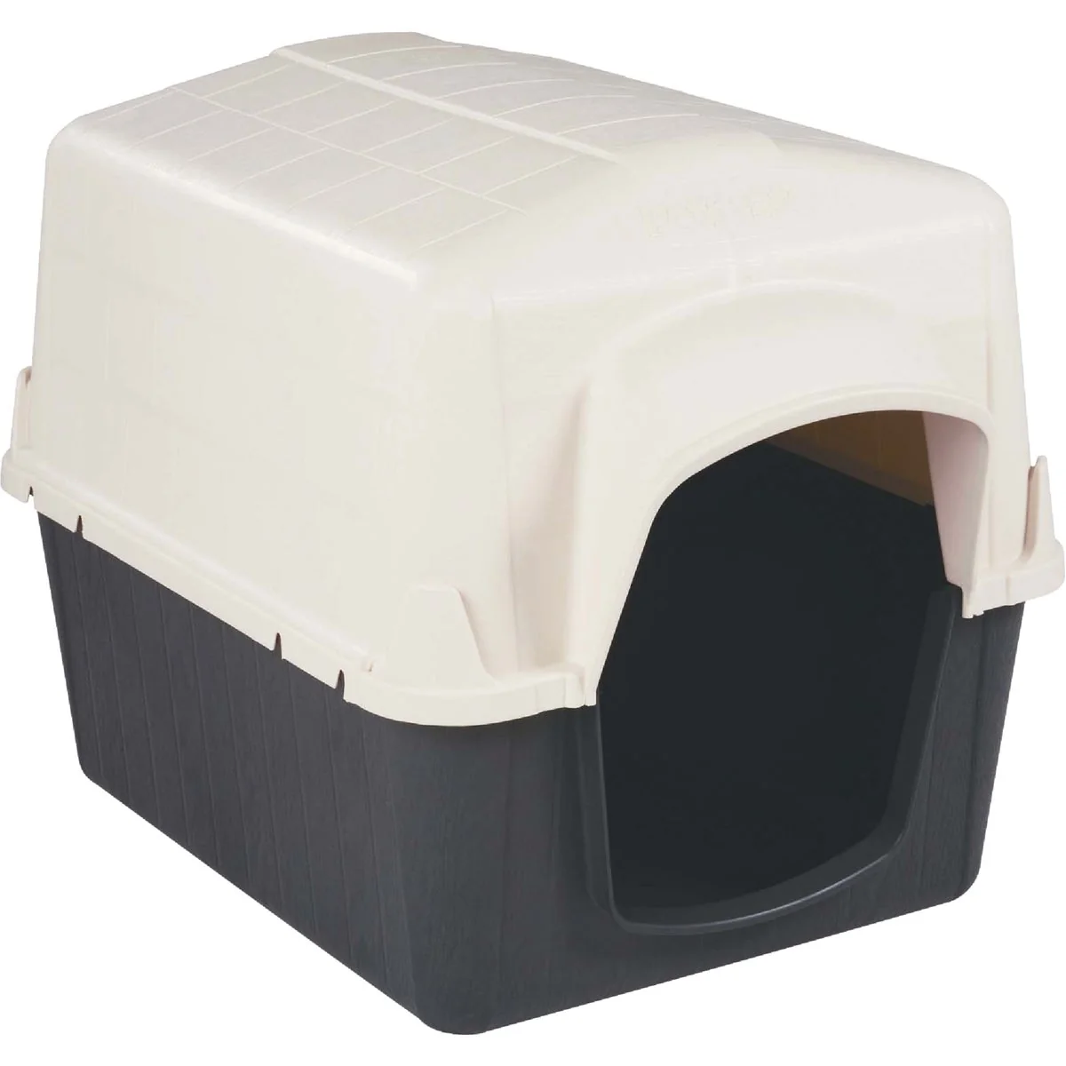 Dependable Petmate PetBarn III Almond Cocoa Medium Dog House For 25 to 50 Lb. Dogs First-Class