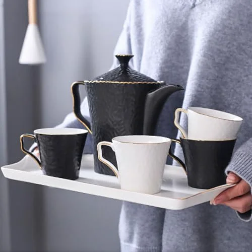 Certified Ceramic Tea and Coffee Set for 4 User-Friendly