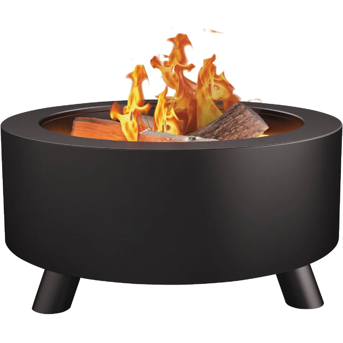 Official Bond 34 In. Round Wood Smokeless Fire Pit Professional