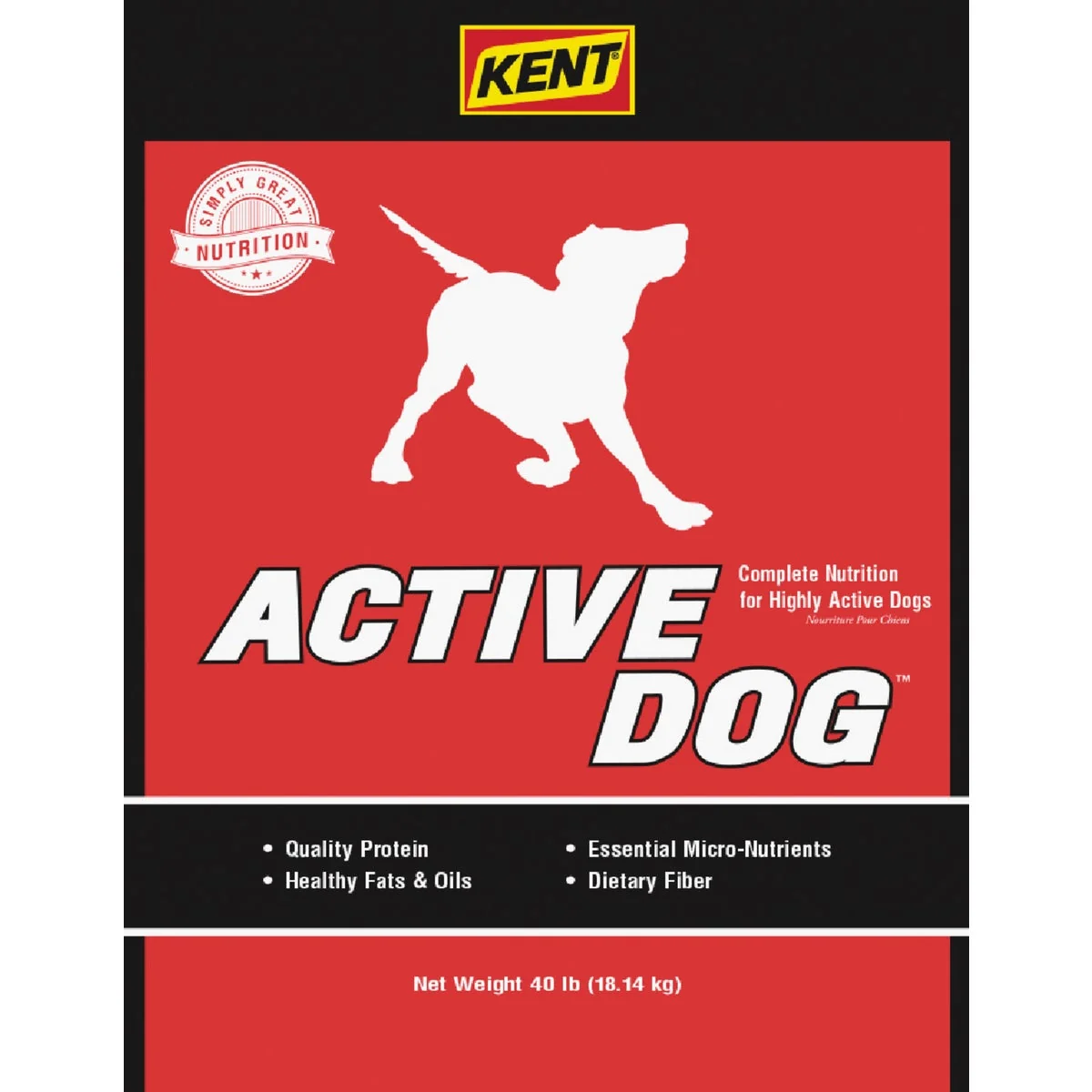 Stylish Kent Active Dog 40 Lb. Adult Dry Dog Food Fine