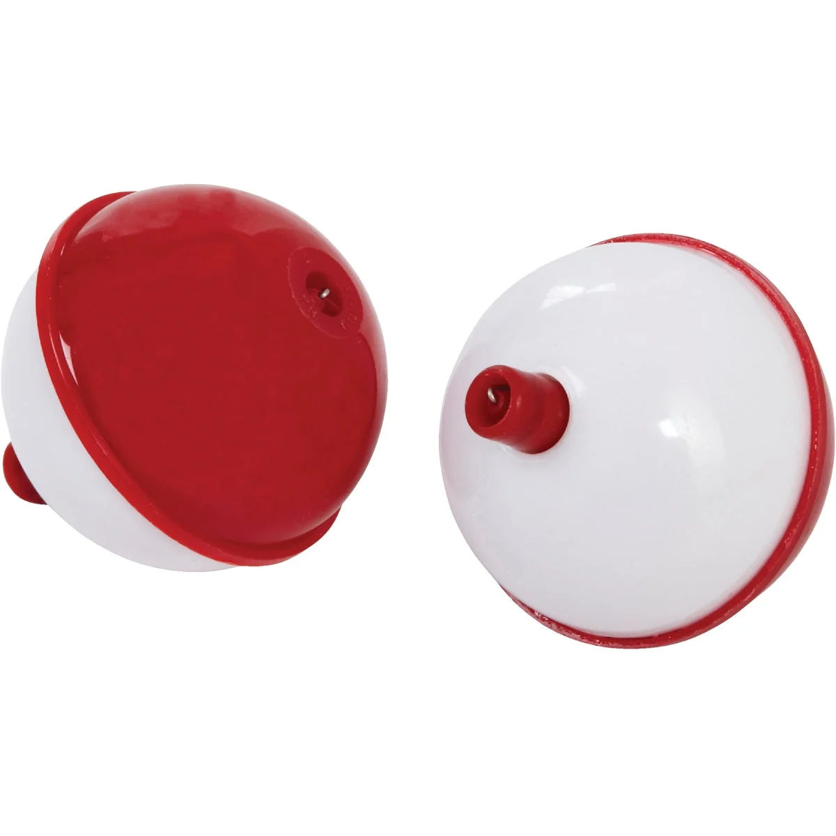 High-Grade SouthBend 2 In. Red White Push-Button Fishing Bobber Float 2-Pack Pure