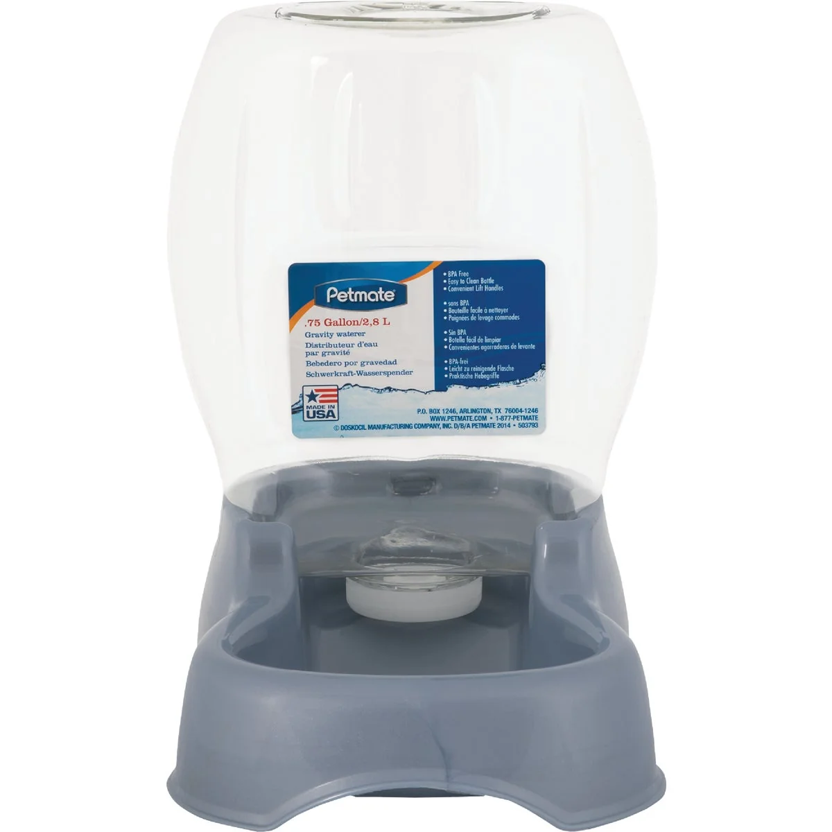 Practical Petmate Caf Ultra Stationary 3 4 Gal. Automatic Pet Waterer Next-Generation
