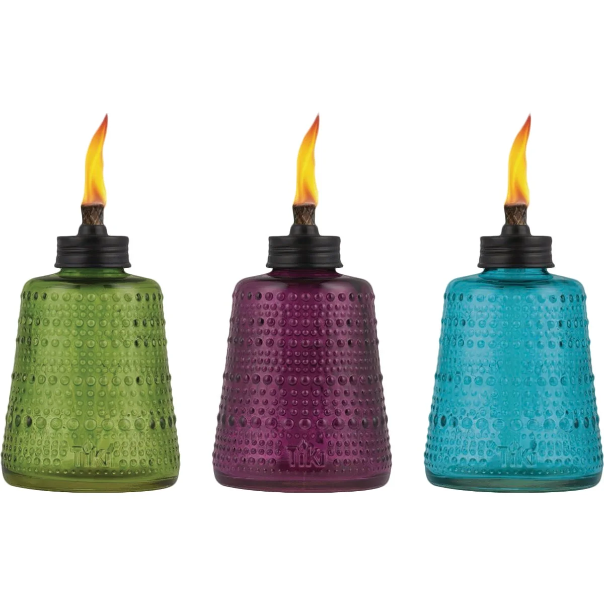 Exclusive Tiki 6 In. Carnival Glass Table Torch Fast
