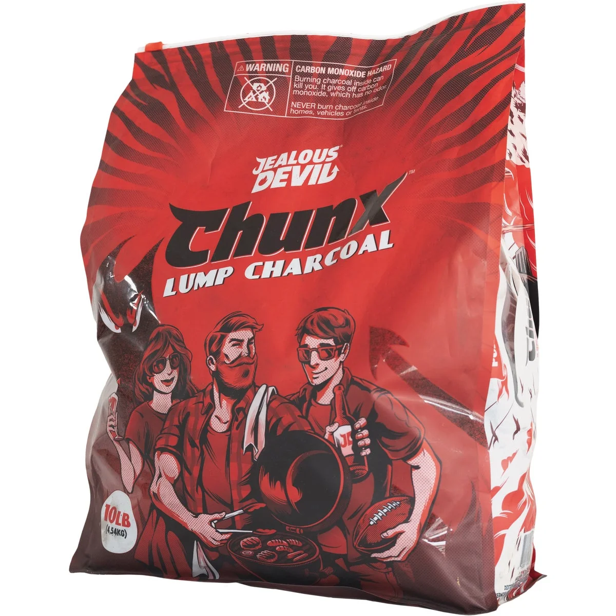 Natural Jealous Devil Chunx 10 Lb. Hardwood Lump Charcoal Optimized