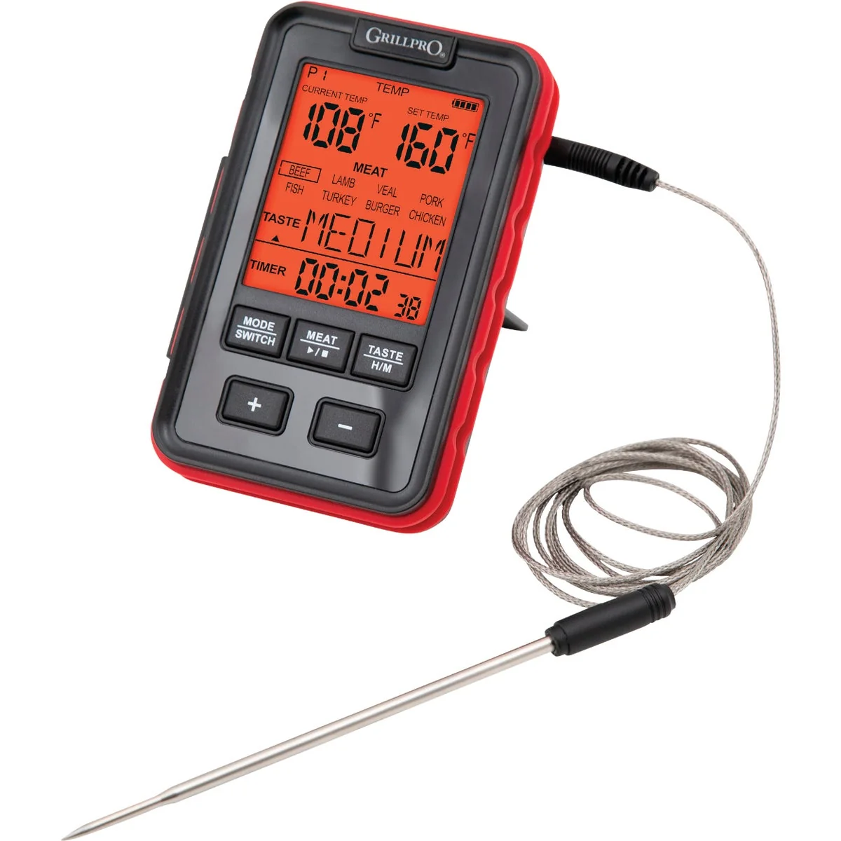 Healthy GrillPro Leave-In Probe Side Table Thermometer Casual