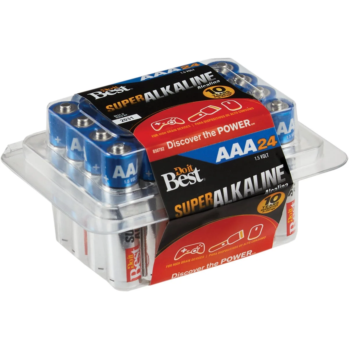Reusable Do it AAA Super Alkaline Battery 24-Pack Classic