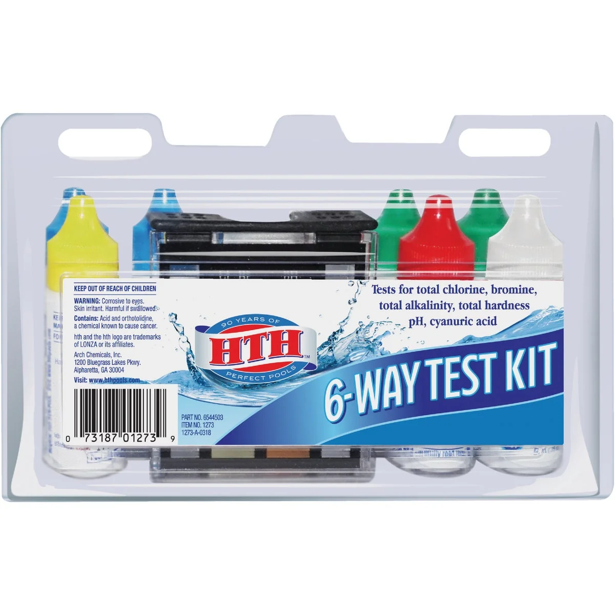 Luxury HTH 6-Way Chemical Test Kit Eco-Friendly