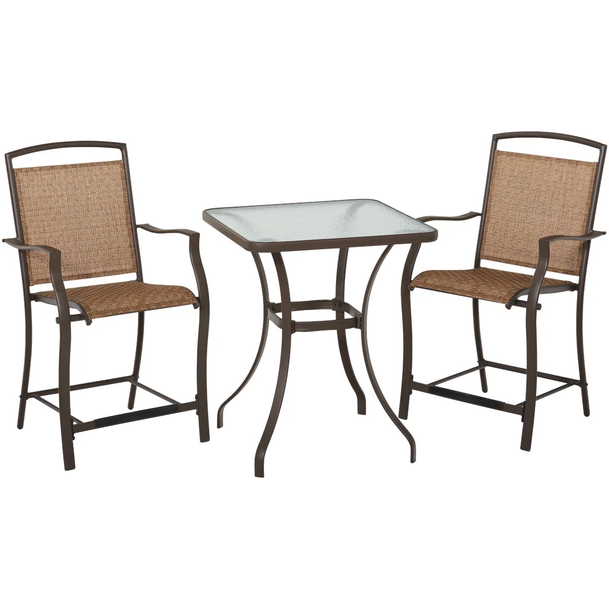 Lightweight Outdoor Expressions 3-Piece Balcony Bistro Set Minimalist