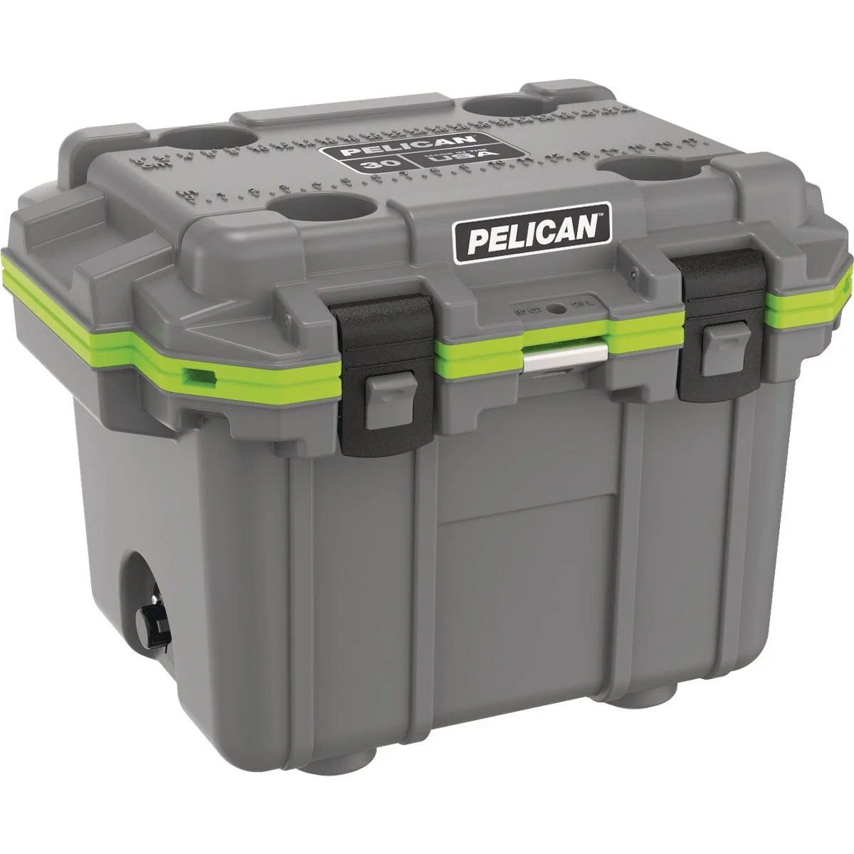 Convenient Pelican Elite 30-Qt. Cooler Dark Gray Green Fine Crafted