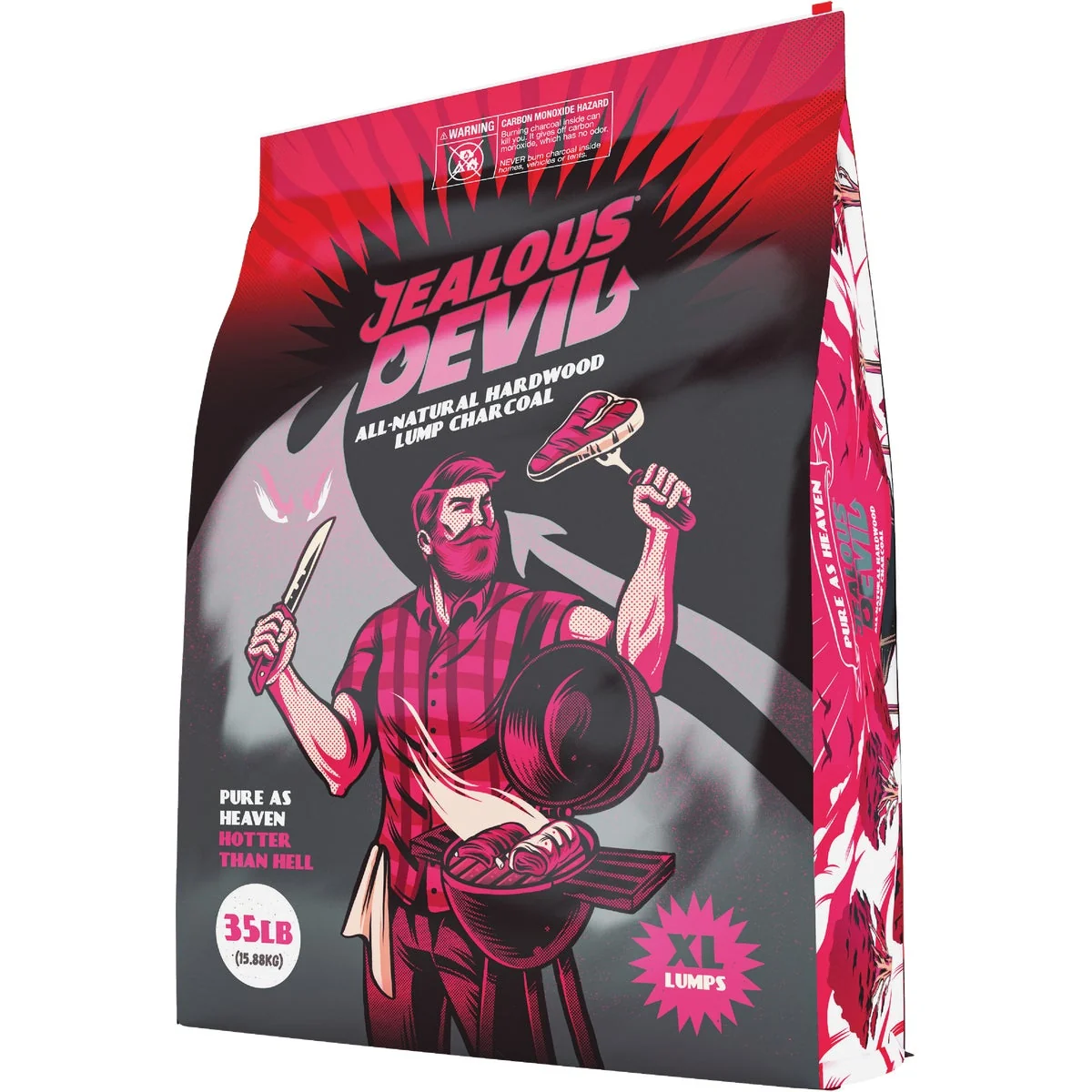 Professional Jealous Devil 35 Lb. Hardwood Lump Charcoal Premium