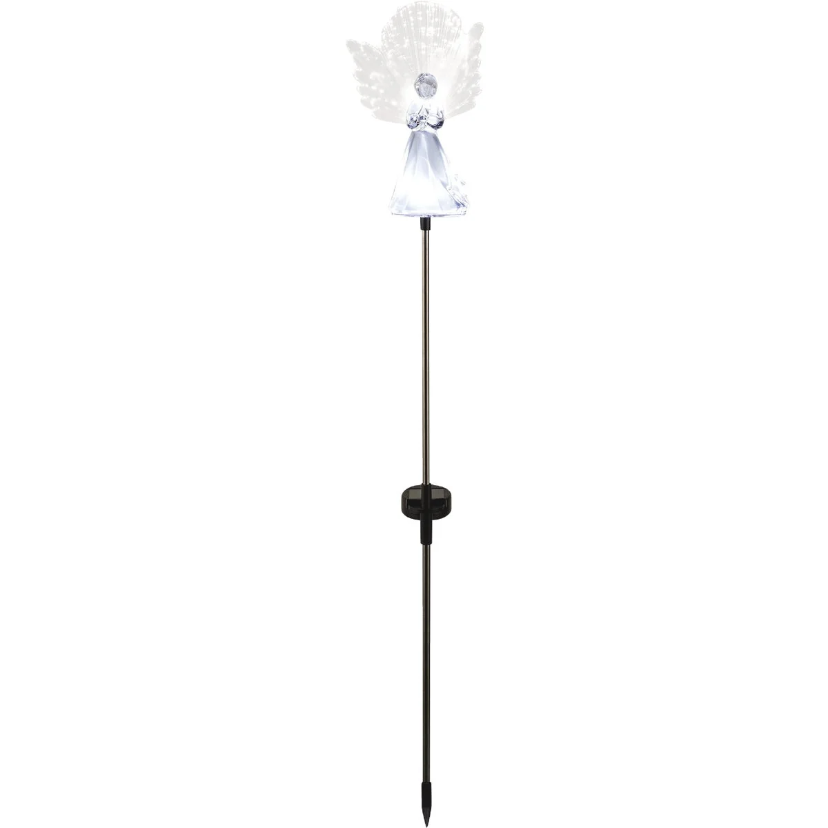 Eco-Friendly Alpine 37 In. LED Solar Angel Holiday Garden Stake 2-Pack Certified