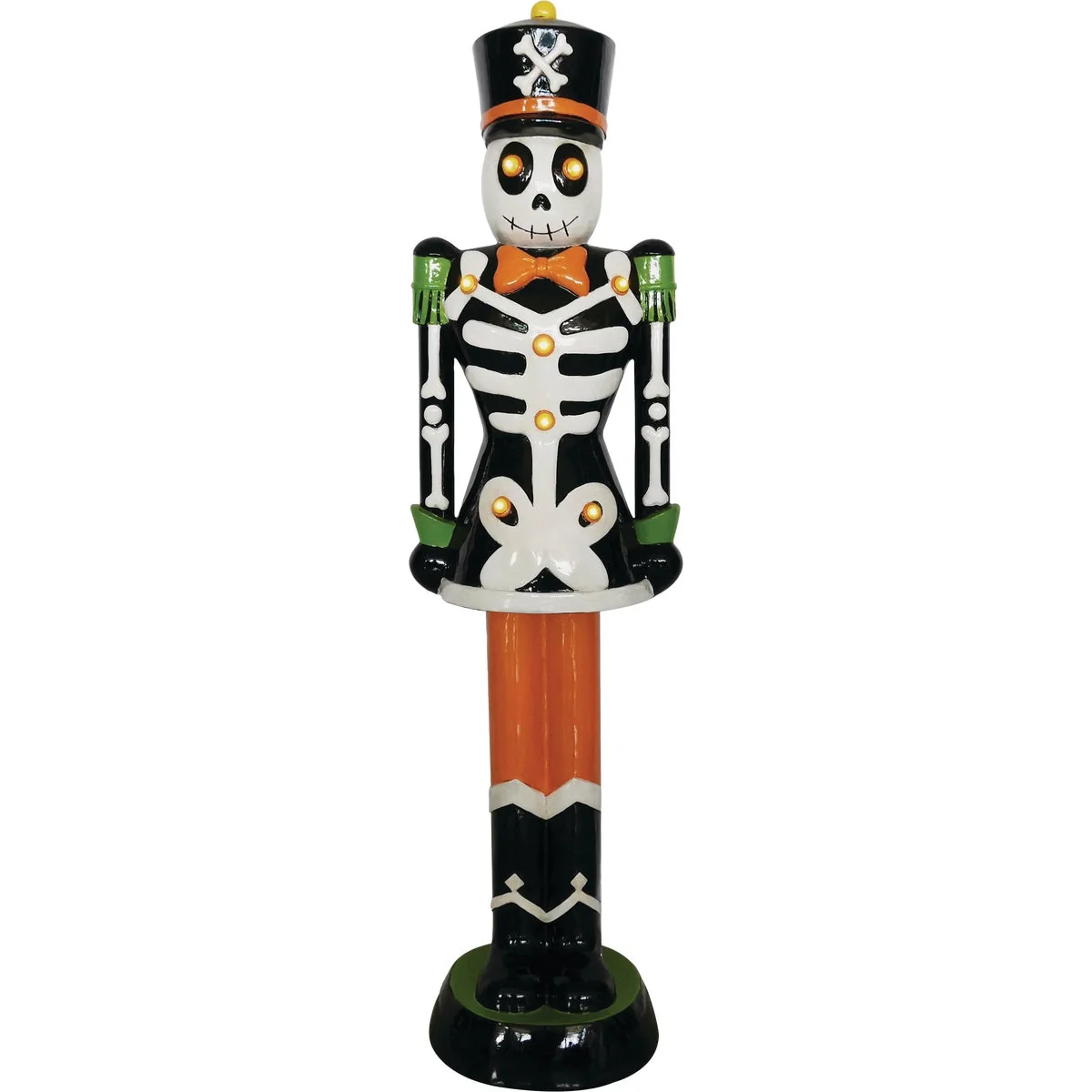 Sustainable 36 In. H. LED Lighted Resin Skeleton Halloween Nutcracker Fast