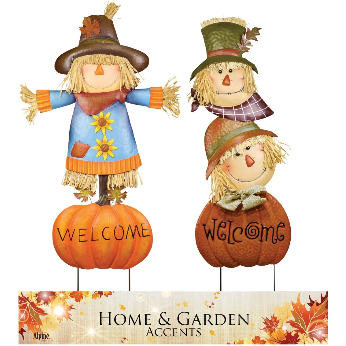 Next-Generation Alpine Harvest Scarecrow Welcome Garden Stake Smart