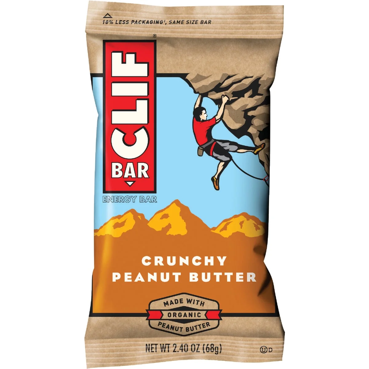 Outstanding Clif Bar Crunchy Peanut Butter 2.4 Oz. Energy Nutrition Bar Fine