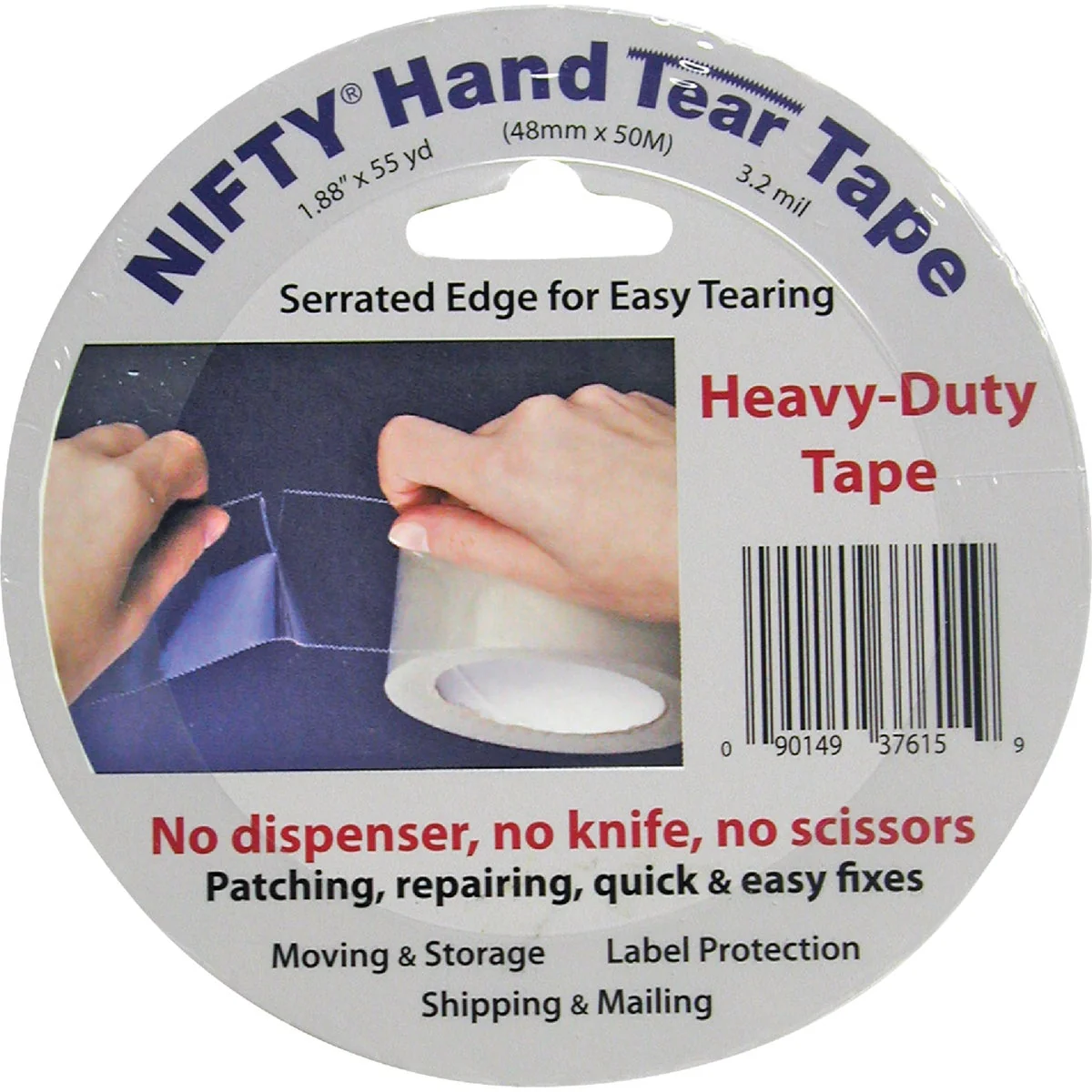 High-Quality Nifty 2 In. x 55 Yd. Clear Hand Tear Sealing Tape Stylish