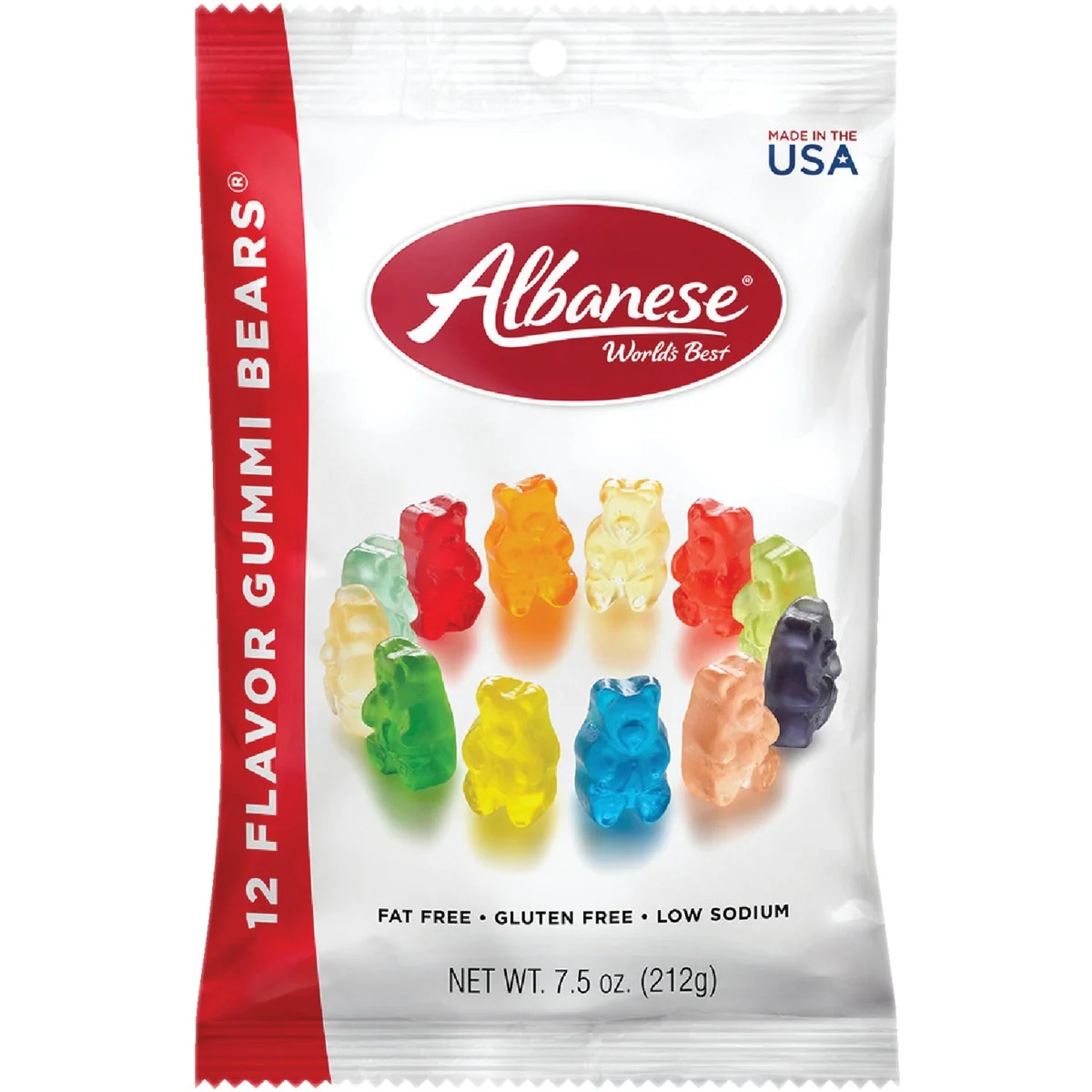 Original Design Albanese 12-Fruit Flavor 7.5 Oz. Gummi Bears Responsible