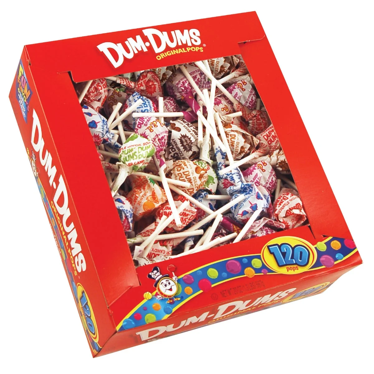 Soft Dum Dum Pops Assorted Flavors 120-Count Prestigious