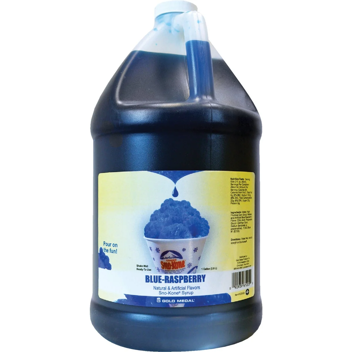 First-Class Gold Medal Blue Raspberry Sno-Kone Syrup 1 Gal. Top-Quality