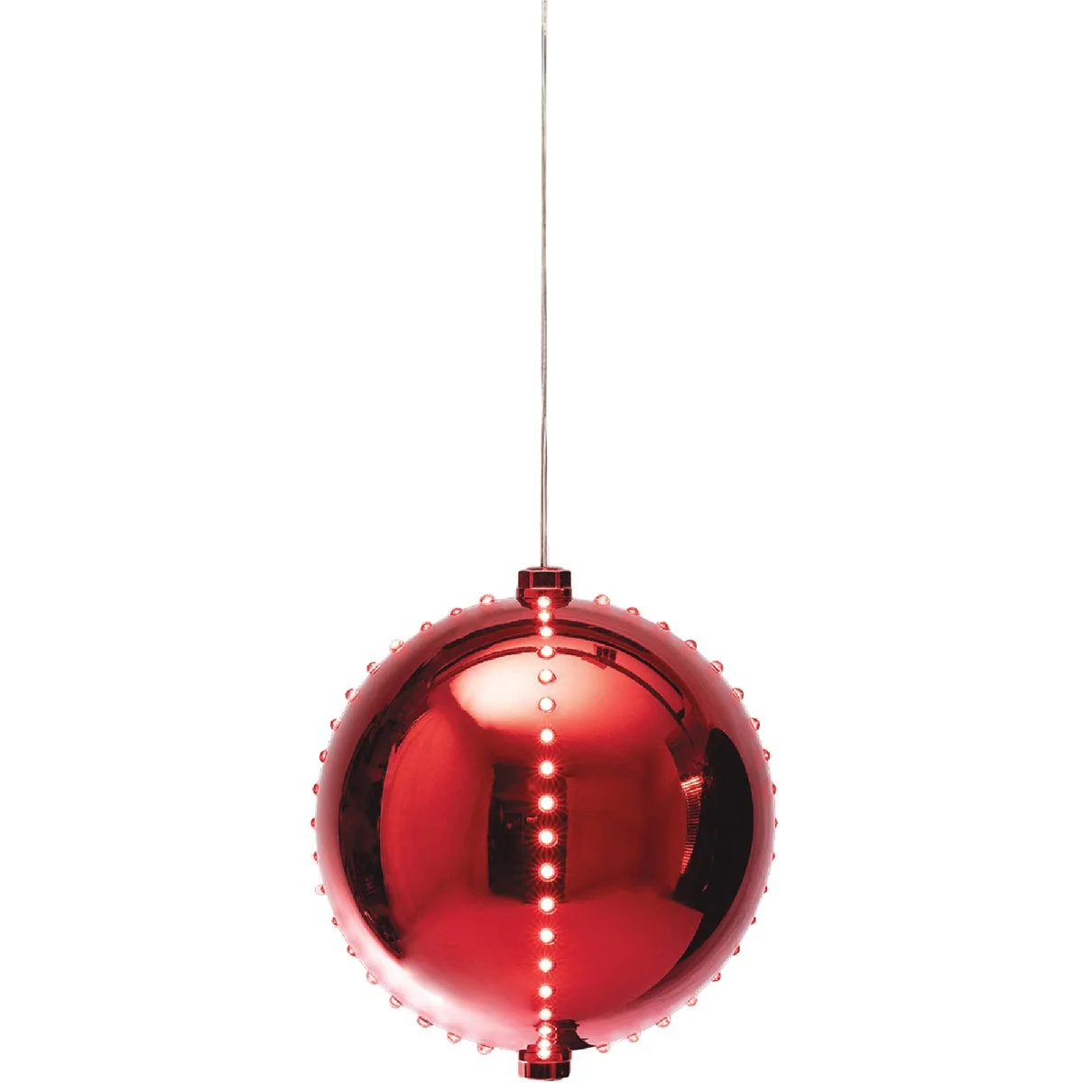 Innovative Alpine 7 In. Red Chasing LED Ball Christmas Ornament Fashionable