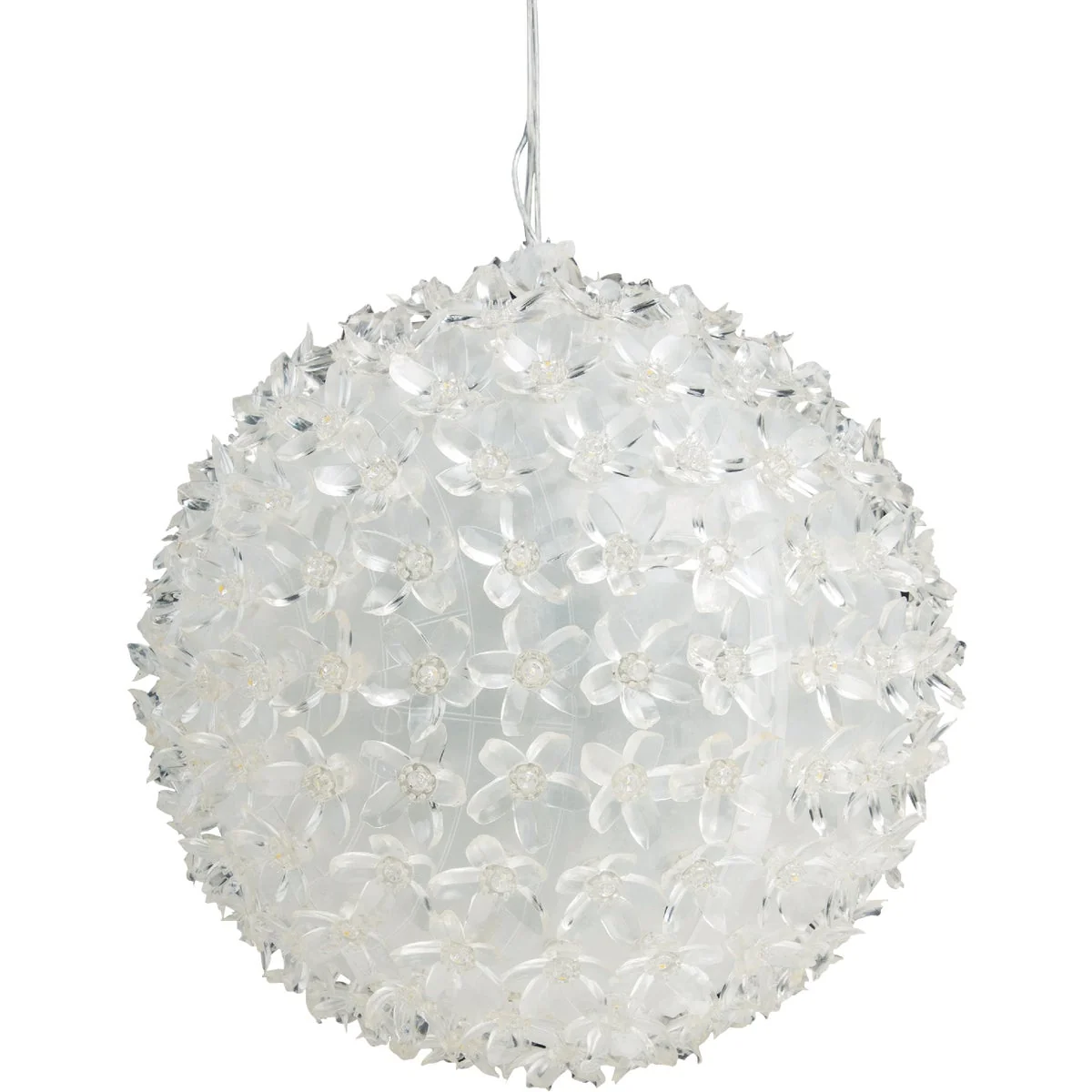 Reusable Alpine 8 In. Twinkling Blue LED Sphere Christmas Ornament Stylish