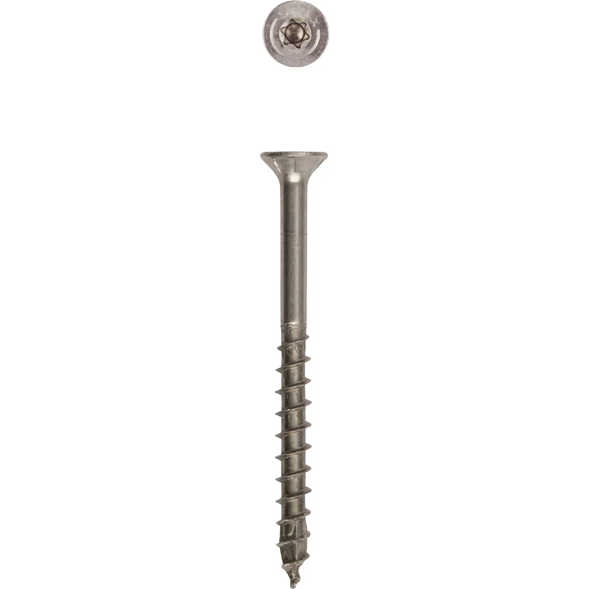 Certified SPAX 10 x 2-1 2 In. Flat Head T-20 304 Stainless Steel Exterior Rated 1 Lb. 83-Count Soft