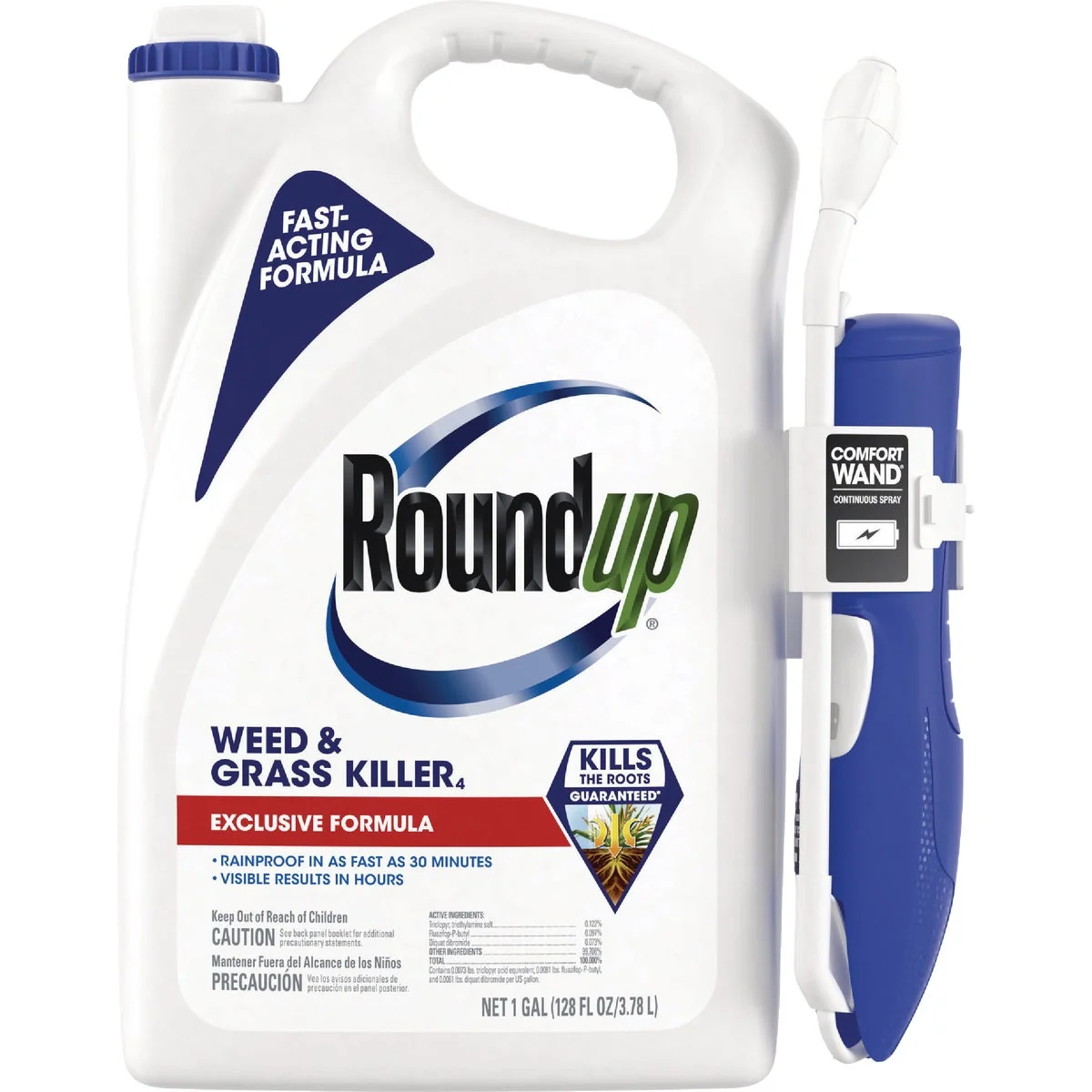 Fashionable Roundup 1 Gal. Exclusive Formula Weed Grass Killer with Comfort Wand Versatile