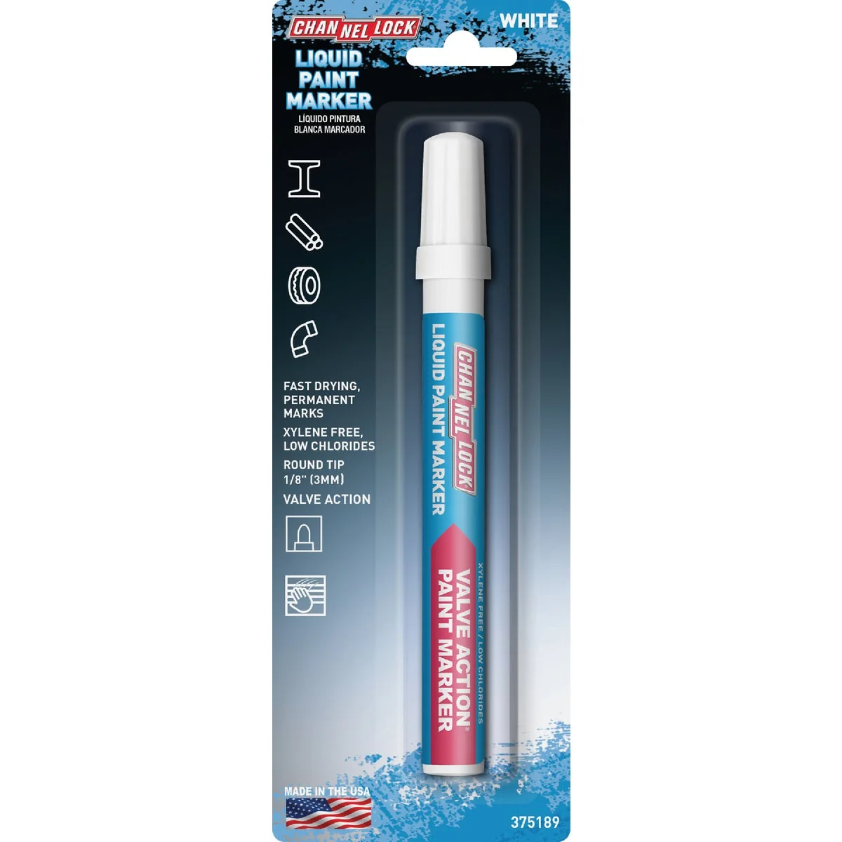Premium Material Channellock White Liquid Paint Marker Artisan