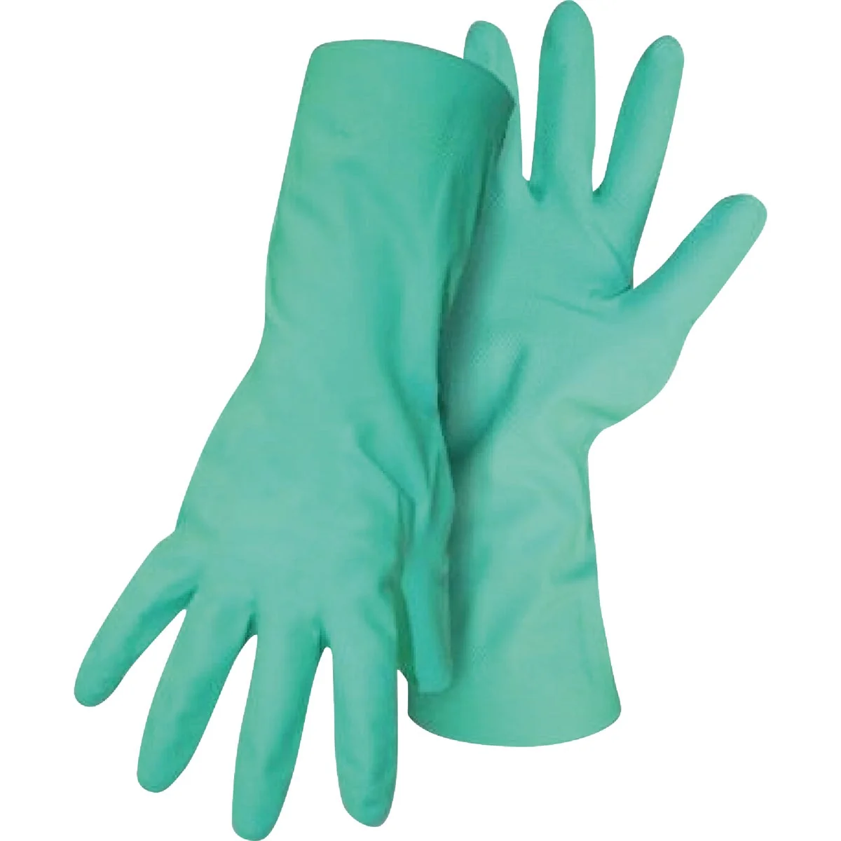 Flexible Boss Home N’ Yard Large Nitrile Coated Flock Cotton Lined Gauntlet Cuff Glove Secure