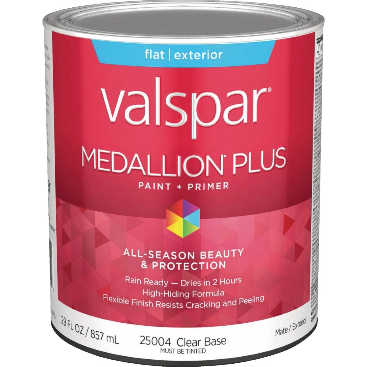 Authentic Valspar Medallion Plus Premium Paint Primer Flat Exterior Paint Clear Base 1 Qt. Clean