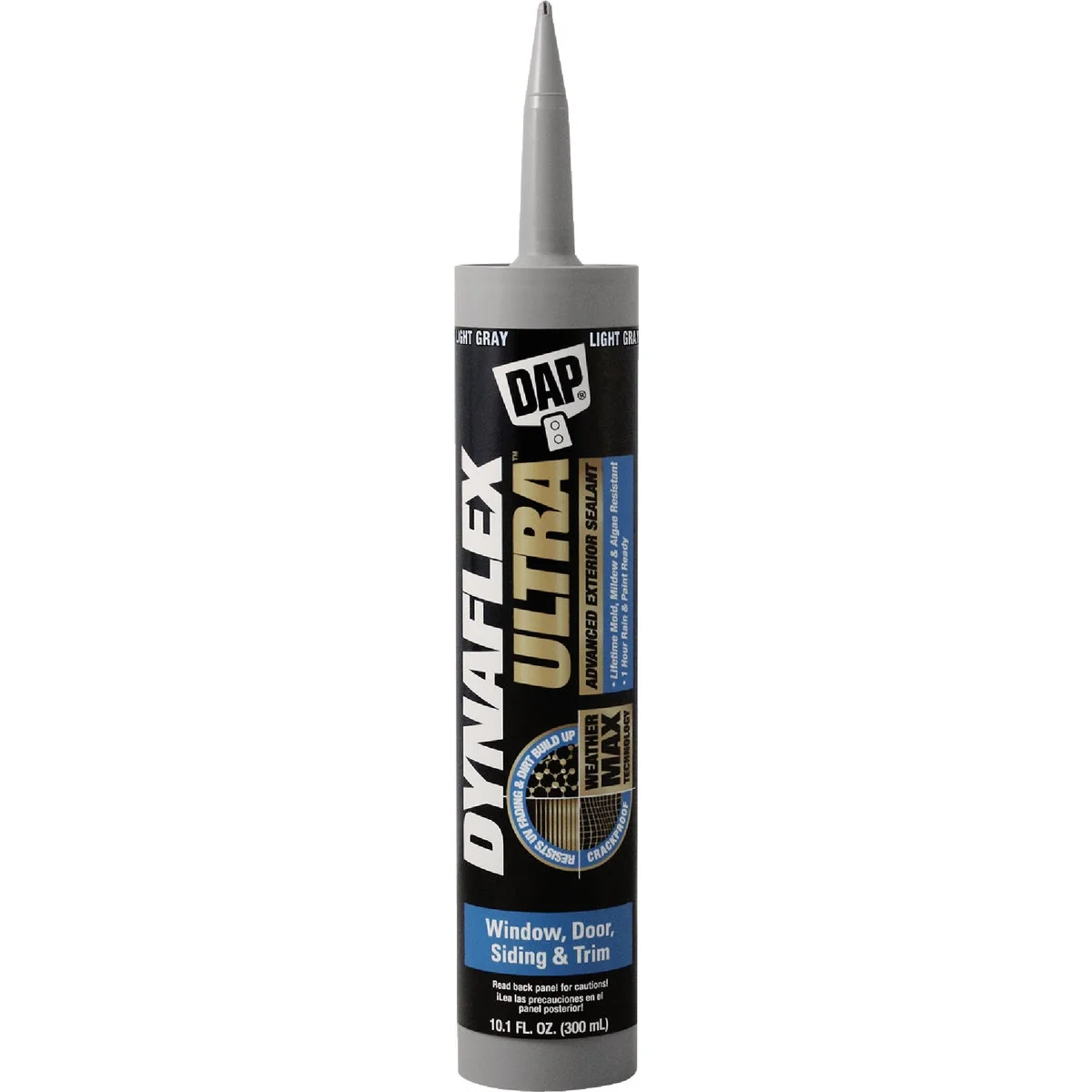 Relaxed Dap Dynaflex Ultra 10.1 Oz. Light Gray Advanced Exterior Sealant for Window Door Siding Next-Generation