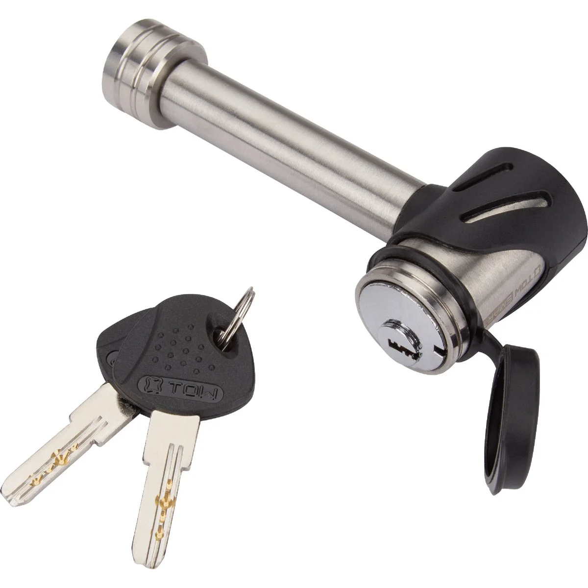 Smooth TowSmart 1 2 In. Right Angle Locking Hitch Pin with 5 8 In. Sleeve Safe