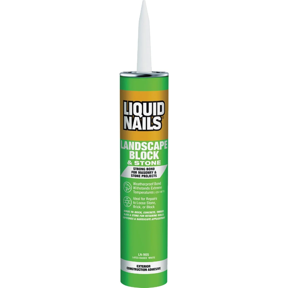 World-Class Liquid Nails 10 Oz. Landscape Block VOC Adhesive High-Grade