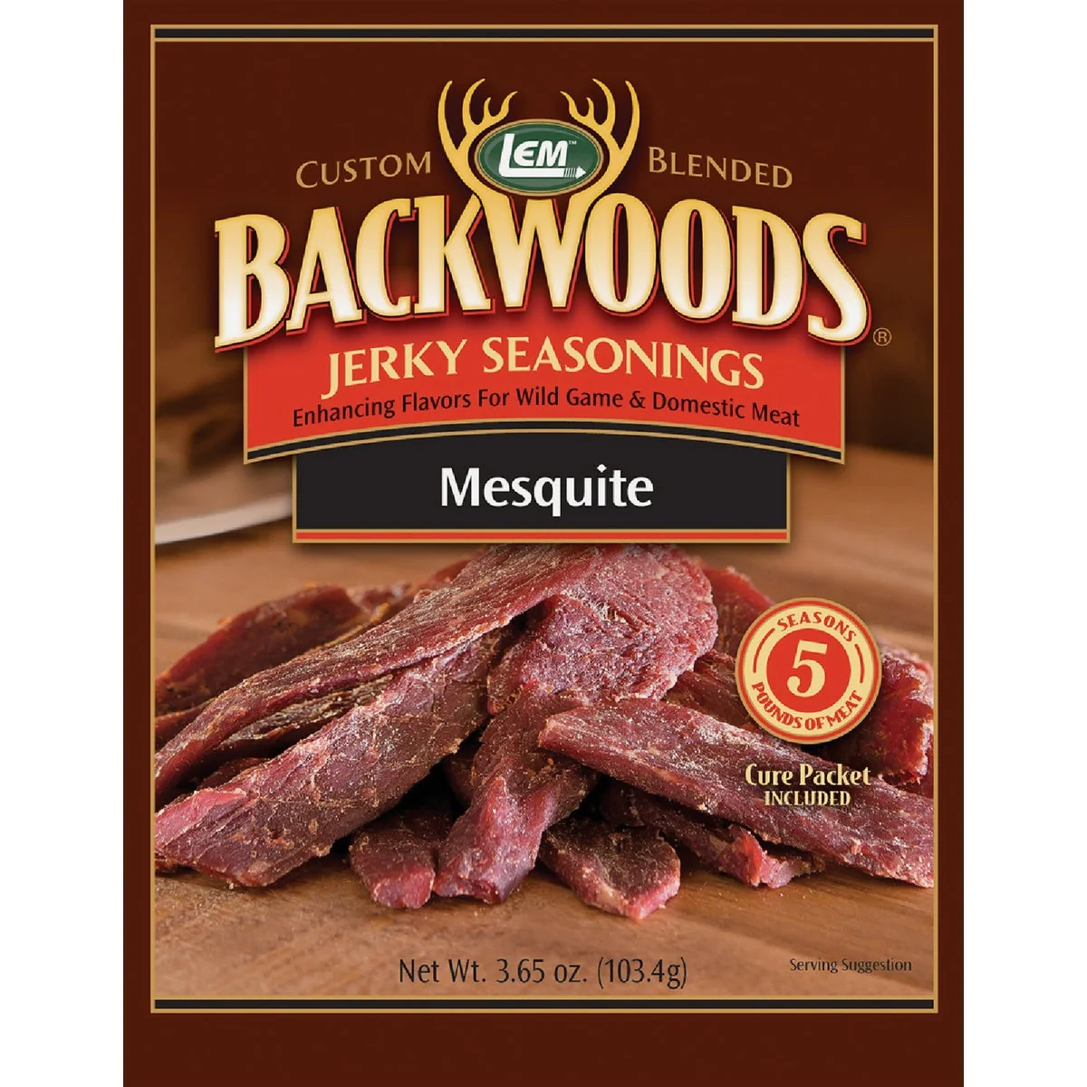 Smooth LEM Backwoods 3.65 Oz. Mesquite Jerky Seasoning Smart