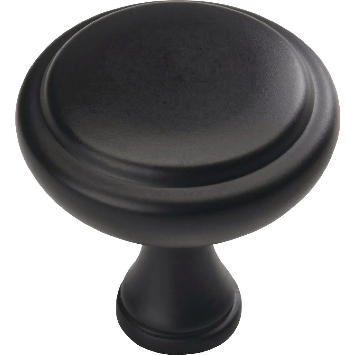 Enhanced Amerock Arden 1.25 In. Dia. Round Matte Black Cabinet Knob Fast
