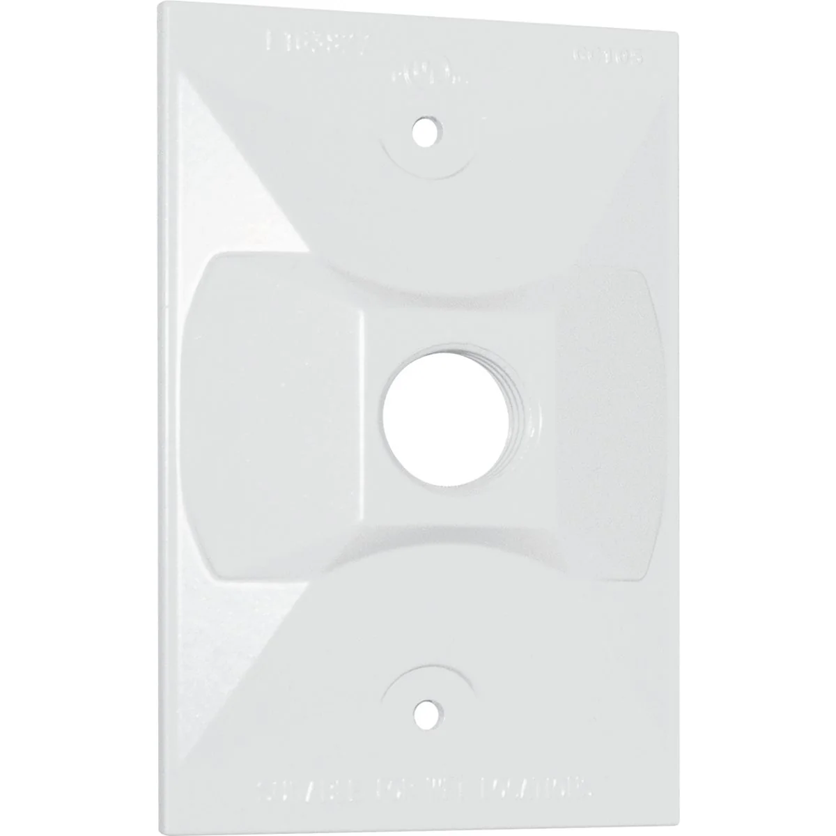 Optimized Southwire Single Gang Weatherproof 1-Hole White Rectangular Cover Enhanced