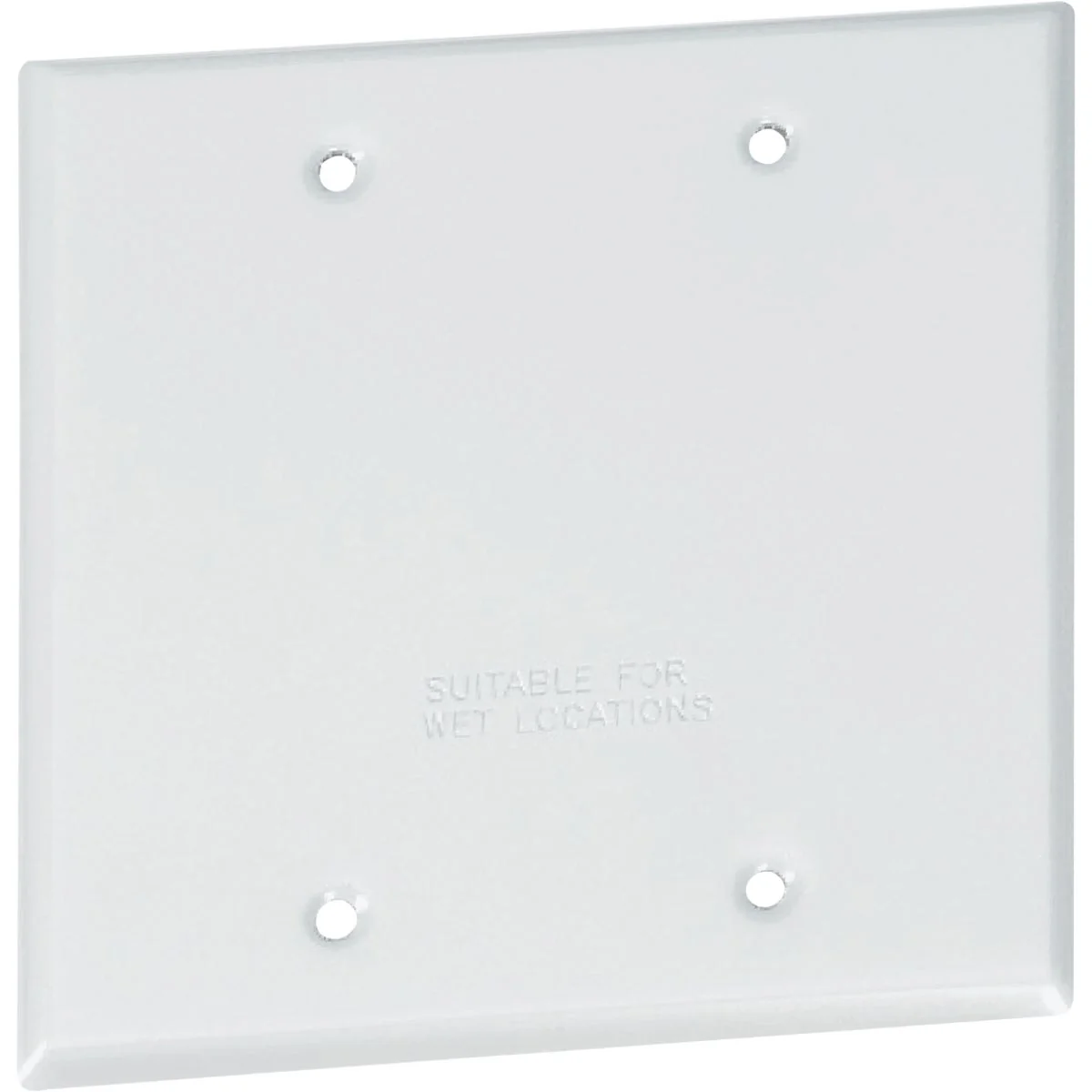 Trusted Southwire Double Gang White Weatherproof Blank Cover Recyclable