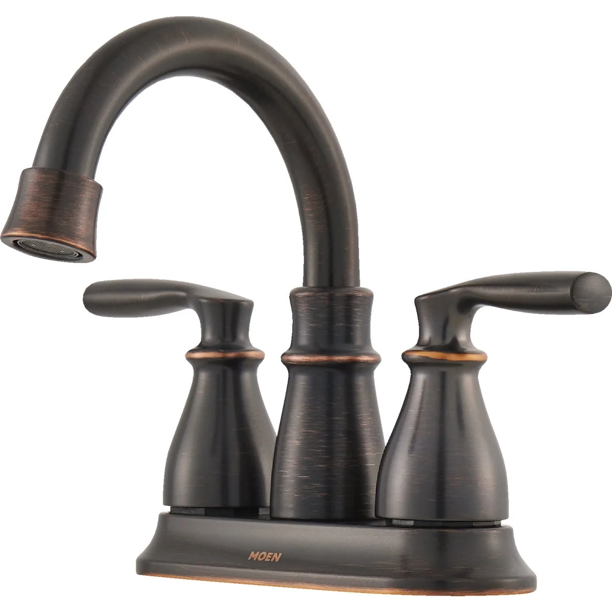 User-Friendly Moen Hilliard 2-Handle Lever Centerset High Arc Bathroom Faucet Mediterranean Bronze Responsible