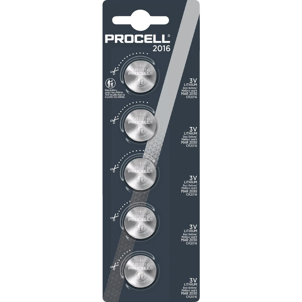 Sustainable Procell 2016 Lithium 3.0V Coin Cell Battery 5-Pack Authentic